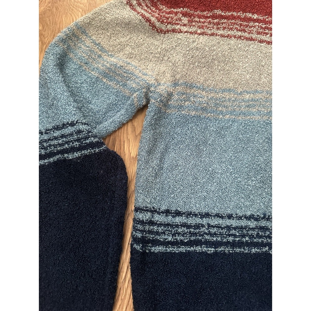 VTG 70s/80s JCPenney Striped Knit Pullover Sweater Grandpa Retro Ski Indi - Picture 3 of 7